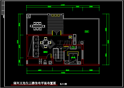 雙層住宅室內(nèi)裝修CAD平面施工方案圖紙?jiān)斀? />
</a>
<span><a href=